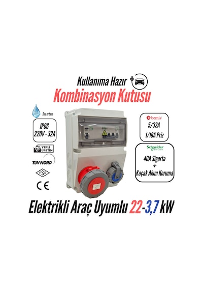 Bemis Kombinasyon Taşınabilir Elektrikli Araç Şarj Cihazları İçin Uygundur 5/32a Ön + 1/16a Ön 5/32a Ön + 1/16a Ön Bemis Kombinasyon Taşınabilir Elektrikli Araç Şarj Cihazları İçin Uygundur 5/32a Ön + 1/16a Ön 5/32a Ön + 1/16a Ön