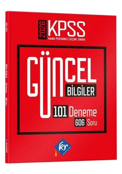2026 Kpss Güncel Bilgiler 101 Deneme 606 Soru Kr Akademi Yayınları