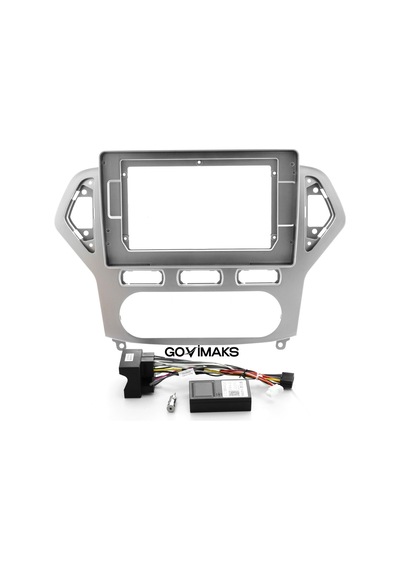 Govimaks Ford Mondeo 2007-2012 Uyumlu Sılver Grey Androıd Multimedya Çerçevesi - Soket