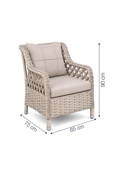 Niron Grand 3'lü Rattan Alüminyum Bahçe Oturma Grubu - Cappucino Temperli Cam Set 3+1+1+puf Diğer Niron Grand 3'lü Rattan Alüminyum Bahçe Oturma Grubu - Cappucino Temperli Cam Set 3+1+1+puf Diğer