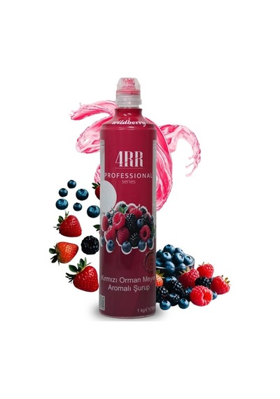 4rr Kırmızı Orman Meyveleri Aromalı Tropikal İçecek & Kokteyl Şurubu 750 Ml