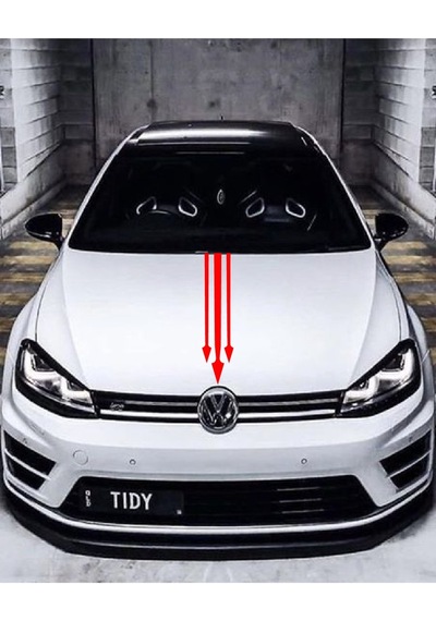 Oto Kaput Sticker Ok Ucu 3'lü Kırmızı 12 60 Cm