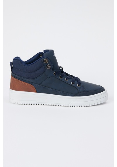 Ac&co / Altınyıldız Classics Erkek Lacivert-beyaz Kışlık Rahat Taban Spor Sneaker Lacivert - Beyaz