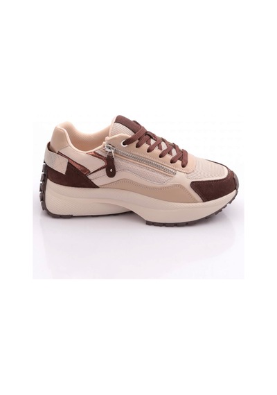 Dgn 83146 Kadin Sneaker Ayakkabi Kahve Süet