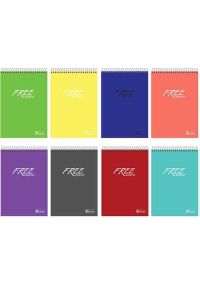 Keskin Color Bloknot A4 Spiralli Pp Kapak 100 Yaprak Free Çizgili