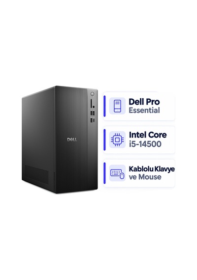 Dell Pro Essential BTO005B-QVT1260-U Core i5-14500 16 GB 512 GB SSD Ubuntu Masaüstü Bilgisayar