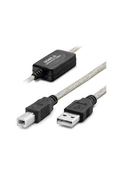 Usb Printer Kablosu 10 M - Silver Siyah Hdx7559