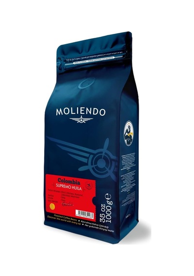 Colombia Supremo Huila Yöresel Kahve Çekirdek 1000 G Aeropress