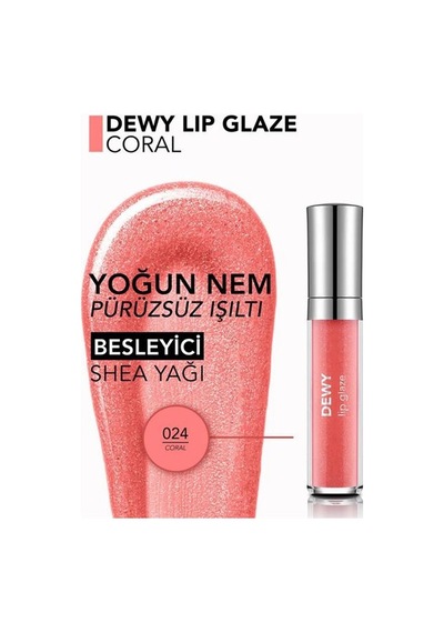 Flormar Dewy Lip Glaze 024 Coral 01
