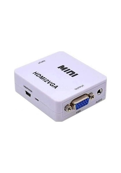 4314 Hdmı To Vga Çevirici Adaptör Monitör Tv Dönüştürücü