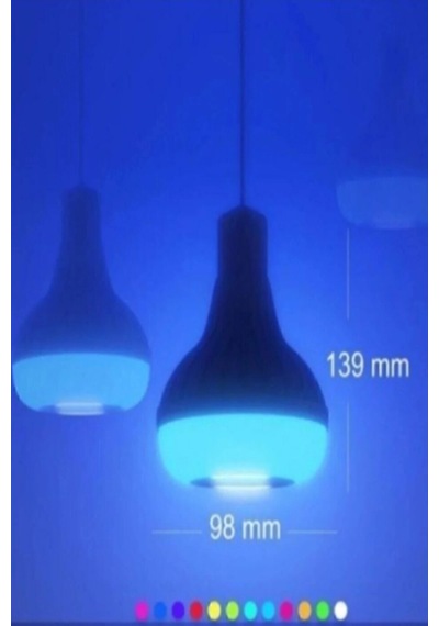 Müzikli Rgb Ledli Ampul Lamba Akıllı Hoparlör Ses Bombası Led Music 1 Adet