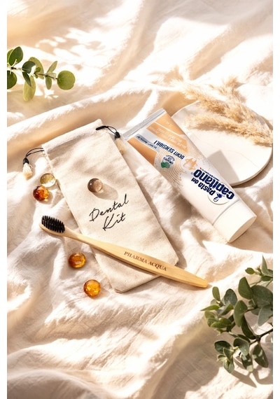 Dental Kit -pharma Acqua Bambu Diş Fırçası + Pasta Del Capitano Denti Sensibili Diş Macunu 75ml