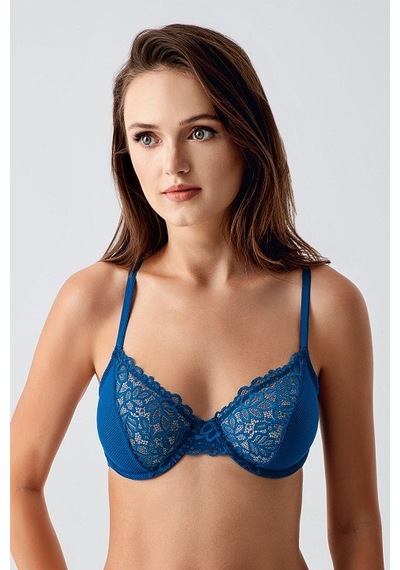 New Bra 34-8410 Telli Desteksiz Sütyen Petrol