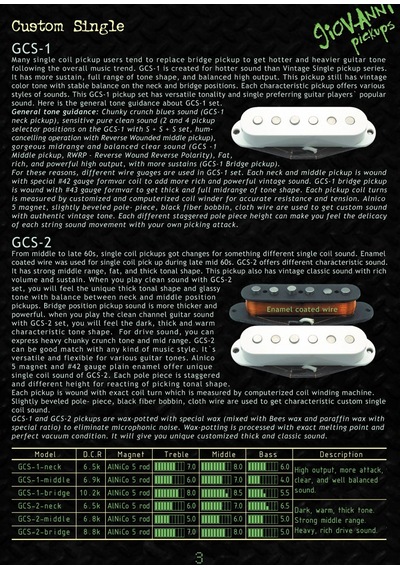 Artec Giovanni Custom Single Gcs-2 Bridge Single Manyetik