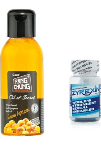 Hepsidahice Fang Chung Oil Of Secret 100ml Kayısı Aromalı Masaj Yağı + 30lu Zyrexin Erkeklere Özel