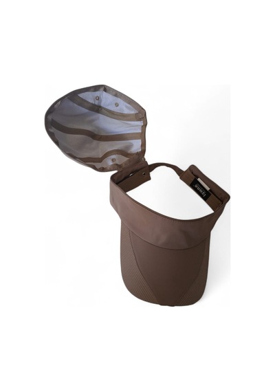 İldeşli Çift Kulanımlı Vizor Ve Spor Outdoor Cap Üskısmı Açılabilen İthal Şapka Kahverengi
