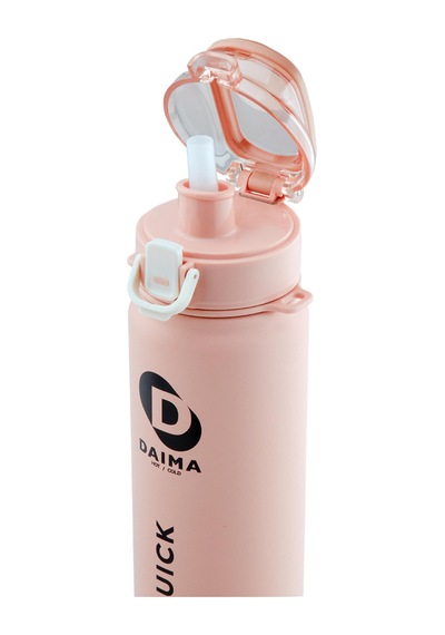 Daima Quick 650 Ml 12 Saat Sıcak, 12 Saat Soğuk Pembe Termos Pembe