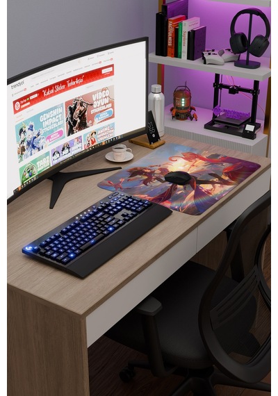 Chasca Genshin Impact Anime Gacha V2 - 48x40 Xl Gaming Mouse Pad Fare Altlığı