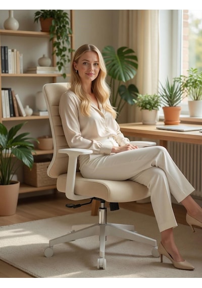 Zeon Büro Ofis Sistemleri // Comfort Latte Plus Ofis Koltuğu Yönetici Koltuğu Genç Odası Çalışma Koltuğu Krem - Beyaz Zeon Büro Ofis Sistemleri // Comfort Latte Plus Ofis Koltuğu Yönetici Koltuğu Genç Odası Çalışma Koltuğu Krem - Beyaz