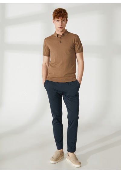 Fred Mello Polo Yaka Slim Fit Kahve Erkek Kazak Fm23s07macortez
