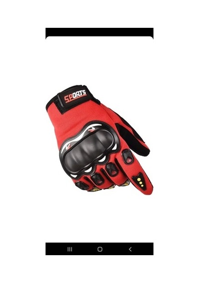 Motoexpressstore Sports Korumalı Ve Dokunmatikli Motosiklet Eldiveni Korumalı
