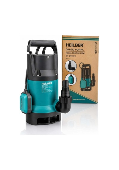 Heilber Ba0115393 750w Şamandıralı Kirli Ve Temiz Su Dalgıç Pompası 13.000 L/saat Debi 8 Metre Basma