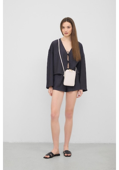 Shule Bags Vux Çapraz Çanta Krem Krem