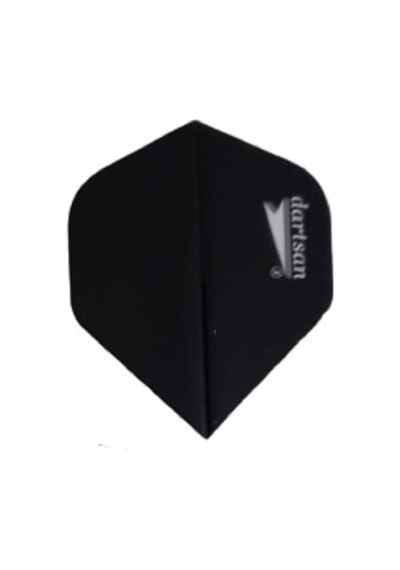 60 Adet (20 Set) Dartsan Dart Flight-Flayt. Siyah. 100 Micron PET