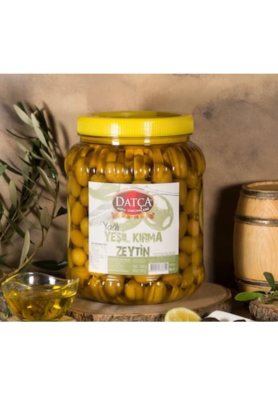 Datça Yağlı Kırma Yeşil Zeytin 2 KG