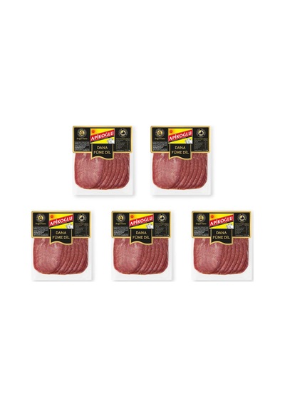 Dilimli Dana Füme Dil 70 Gr. Beşli Paket Toplam 350 Gr.