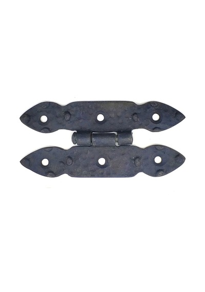Magicool Antika Tarz Dekoratif Pirinç Düğmeli Menteşe - 117x57 Mm, Oksit Çok Renkli