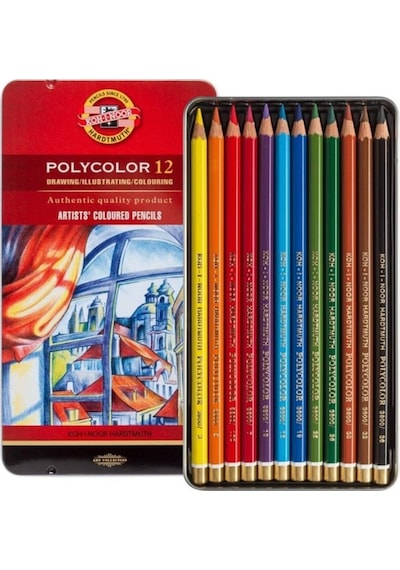Koh-ı Noor Set Of Artist´s Coloured Pencils 3822 12 N11.10910