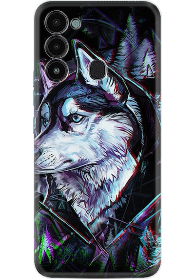 Tecno Spark 8C Kılıf Silikon Desen Dog Eyes 1761