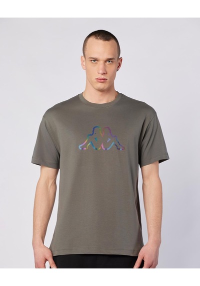 Kappa Logo Brian T-shirt Erkek Gri Regular Tişört