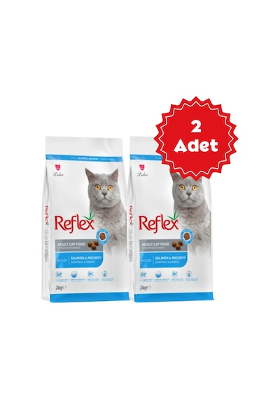 Reflex Somonlu Ve Hamsili Yetişkin Kedi Maması 2 x 2 KG