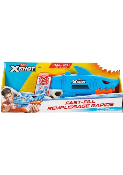 X-shot Shark Su Tabancası - 10 Metre Menzilli 700 Ml Kapasiteli Büyük Boy Su Pompası Çok Renkli