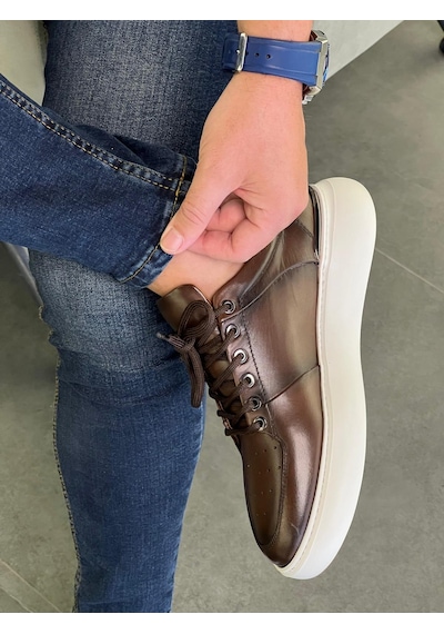 Lfr-f065 Derı Merdane Ayakkabı Kahve Kahve
