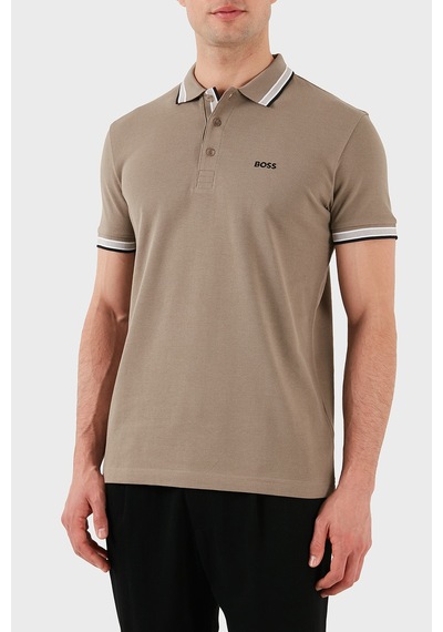 Boss Erkek Polo Yaka T Shirt 50469055 338 Haki Haki