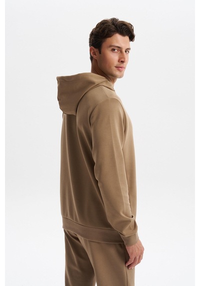 AR-MA Arma Erkek Slim Fit Örme Interlok Kapüşonlu Kanguru Cepli Sweatshirt Yazı Baskılı %80 Pamuk %14 Polyester %6 Elastane K30254685302 Gri - Bej AR-MA Arma Erkek Slim Fit Örme Interlok Kapüşonlu Kanguru Cepli Sweatshirt Yazı Baskılı %80 Pamuk %14 Polyester %6 Elastane K30254685302 Gri - Bej