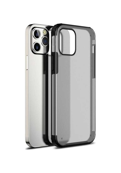 Apple Uyumlu iPhone 12 Pro Max Kılıf Zore Volks Kapak-Siyah