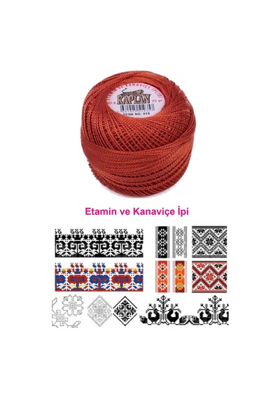 Kaplan Etamin Ve Kanaviçe İpi 8 No Kod/renk: 918 - Royaleks Çok Renkli