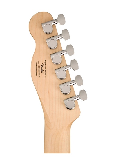 Squier 0373452506 Sonic Telecaster Elektro Gitar Siyah Akçaağaç Klavye Beyaz Pickguard Ve Modern Telecaster