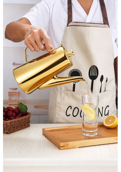 Paslanmaz Çelik Kapaklı Düşük Kalite Restoran İçin Street Chrome 1500 Ml Sürahi Mt275sr