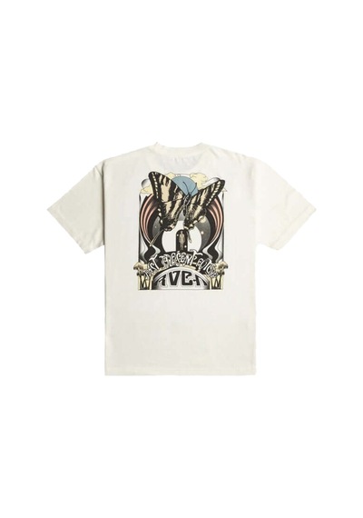 Rvca Rvca Fly High Erkek Bej Tişört 18613 Çok Renkli