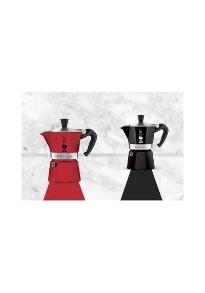 Bialetti - Moka Express Siyah: 3 Cups Ocak Üstü Espresso Pişirici
