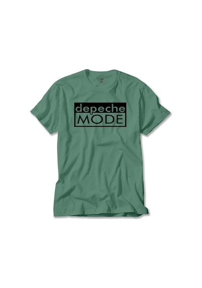 Depeche Mode Text Sarı Tişört