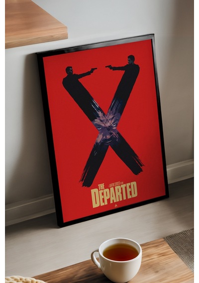 The Departed Siyah Ahşap Çerçeveli Poster, Film Duvar Tablosu