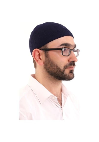 Kışlık Yün Takke - Lacivert