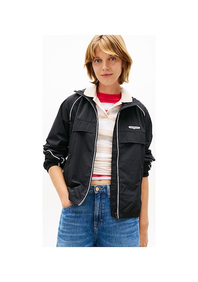 Tommy Hilfiger Kadın Tjw Piping Naylon Rüzgarlık-16315 Siyah