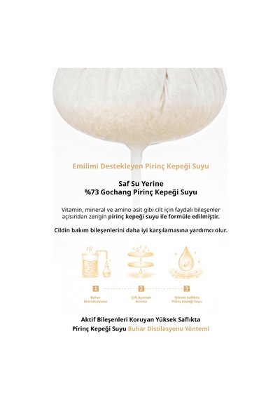 Midha %73 Pirinç Özü İçeren Sıkılaştırıcı ve Aydınlatıcı Serum 50 ML